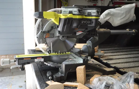 How to calibrate with the Ryobi miter saw