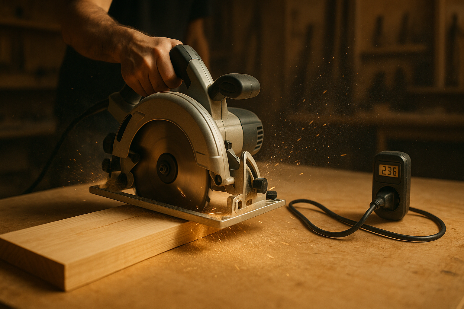 how many watts does a circular saw use